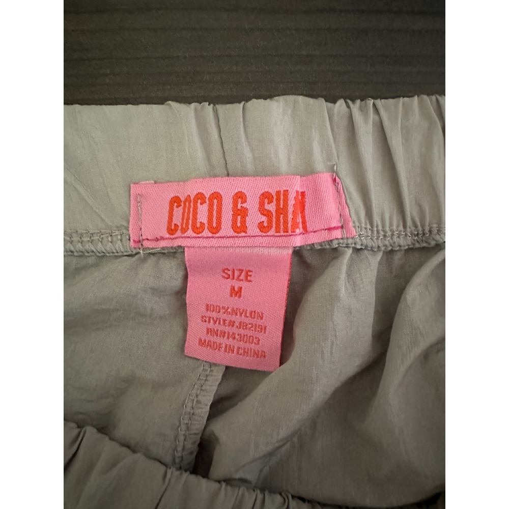 Y2K Coquette Bow Parachute Cargo Pants Fairy Grunge Wide Leg Balletcore M - Picture 4 of 8